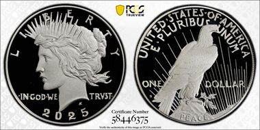2025-S $1 Peace Dollar PR70DCAM