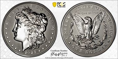 2025-S $1 Morgan Dollar Rev PR Two-Coin Reverse Proof Set PR70
