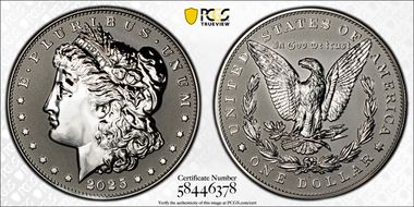 2025-S $1 Morgan Dollar Rev PR Two-Coin Reverse Proof Set PR69