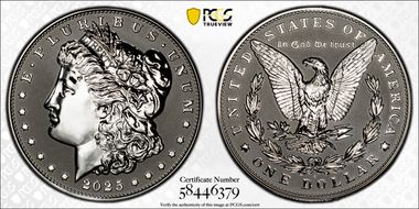 2025-S $1 Morgan Dollar Rev PR Two-Coin Reverse Proof Set PR70
