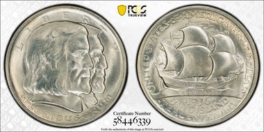 1936 50C Long Island MS65