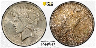 1922 $1 MS62