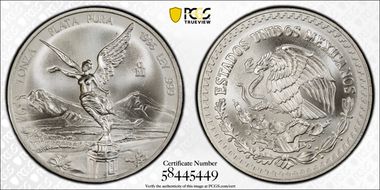 1996-Mo Onza Libertad Ag MS69