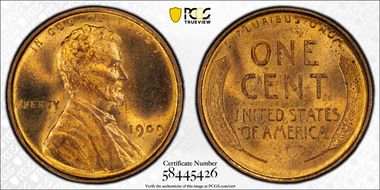 1909 VDB 1C DDO, FS-1102 MS64RD