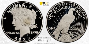 2025-S $1 Peace Dollar PR70DCAM