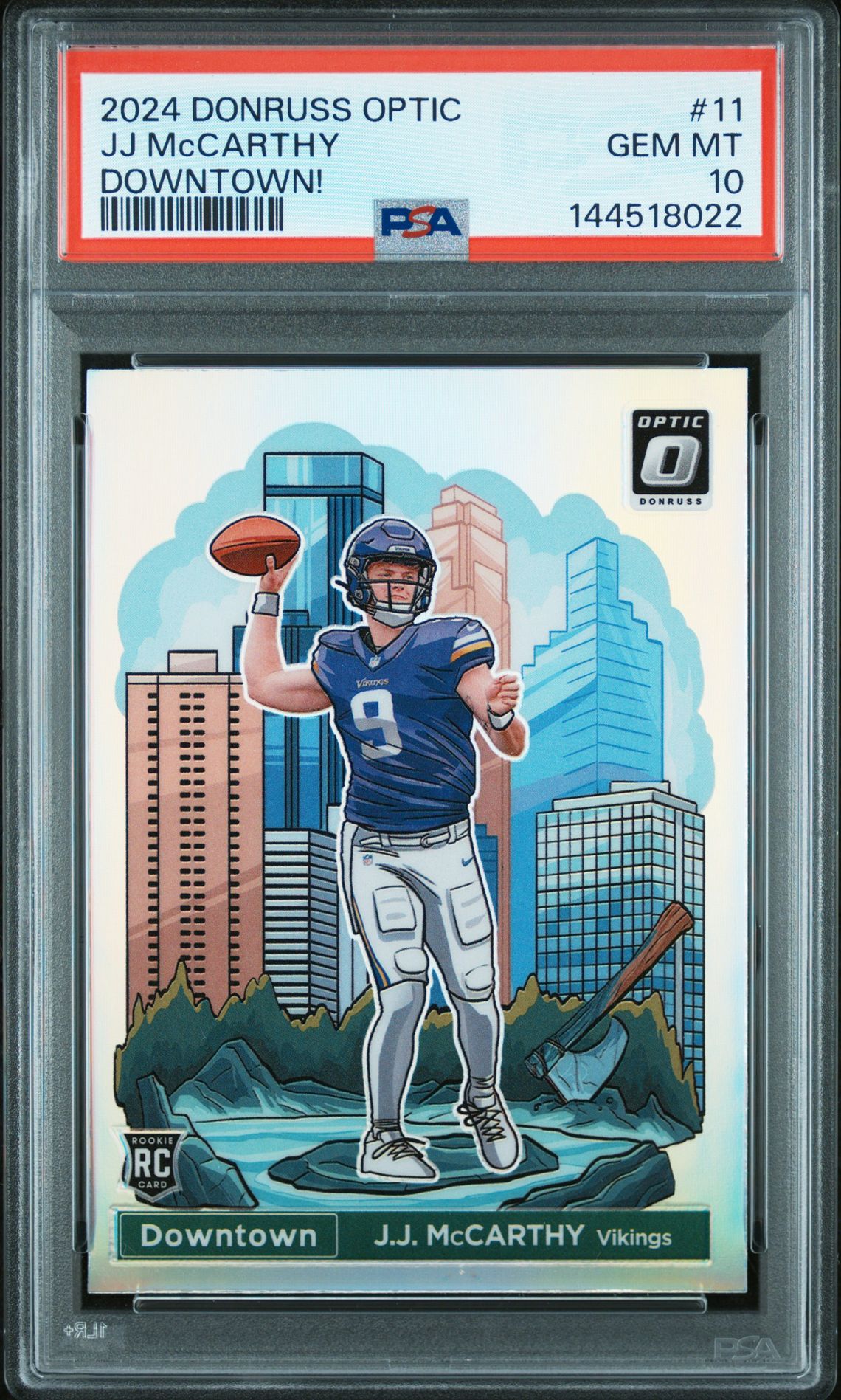 2024 Panini PANINI DONRUSS OPTIC DOWNTOWN! #11 Jj Mccarthy front