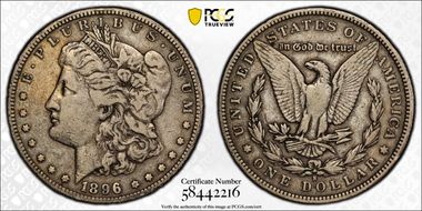 1896-S $1 VF30