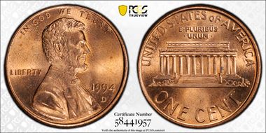 1994-D 1C MS64RD