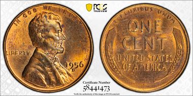 1956-D 1C MS63RB