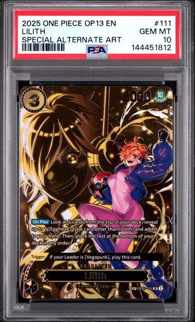 2025 One Piece OP13-Carrying on His Will Lilith Special Alternate Art 111