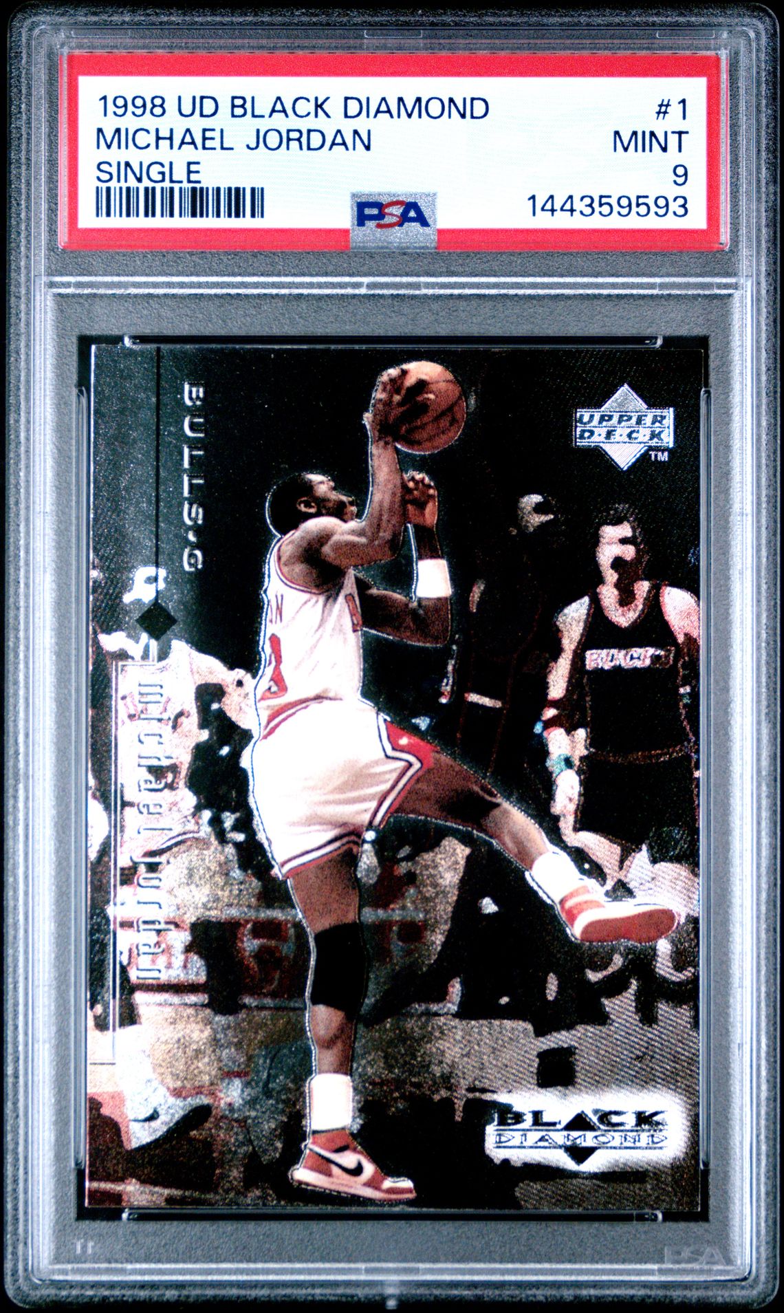 1998 Upper Deck Upper Deck Black Diamond Single #1 Michael Jordan front