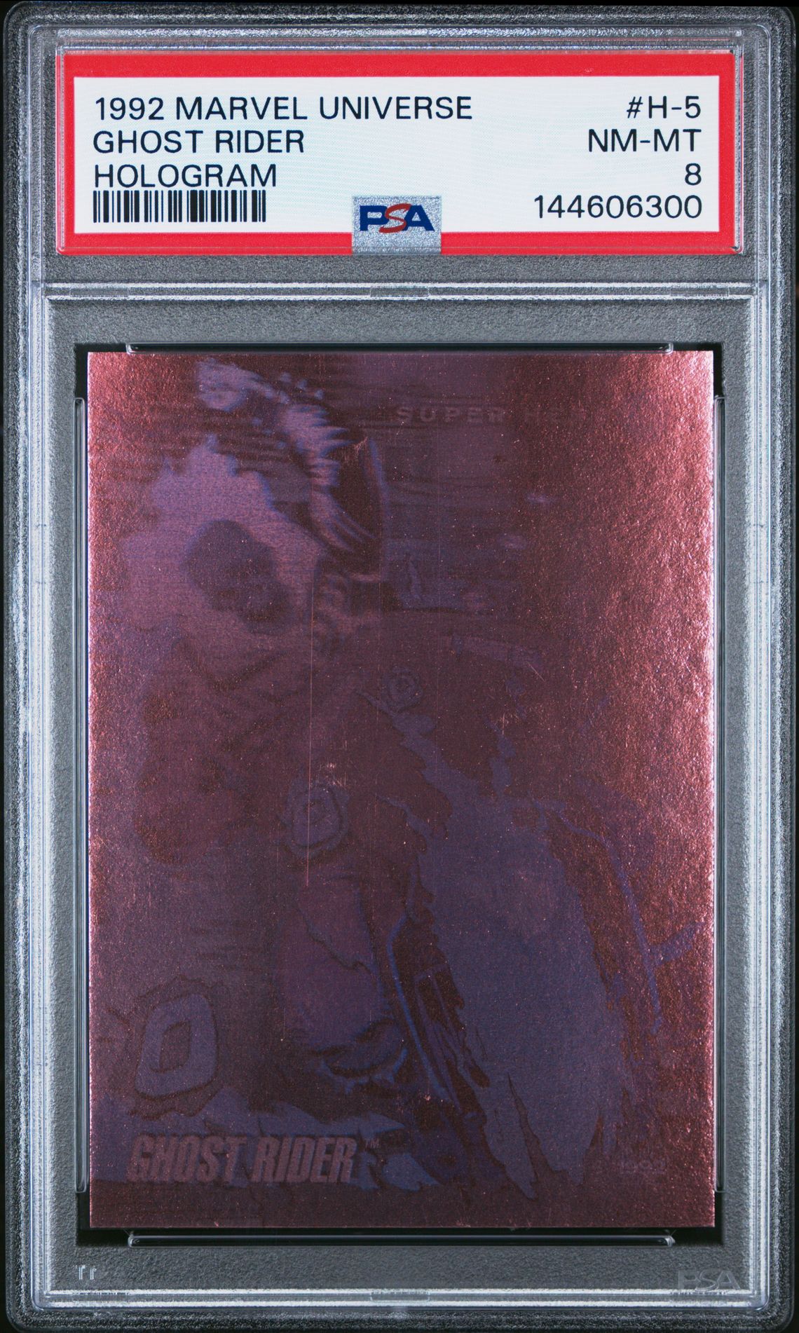 1992 Marvel MARVEL UNIVERSE HOLOGRAM #H-5 Ghost Rider front