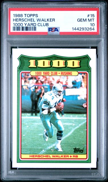 1988 Topps Topps 1000 Yard Club #15 Herschel Walker front