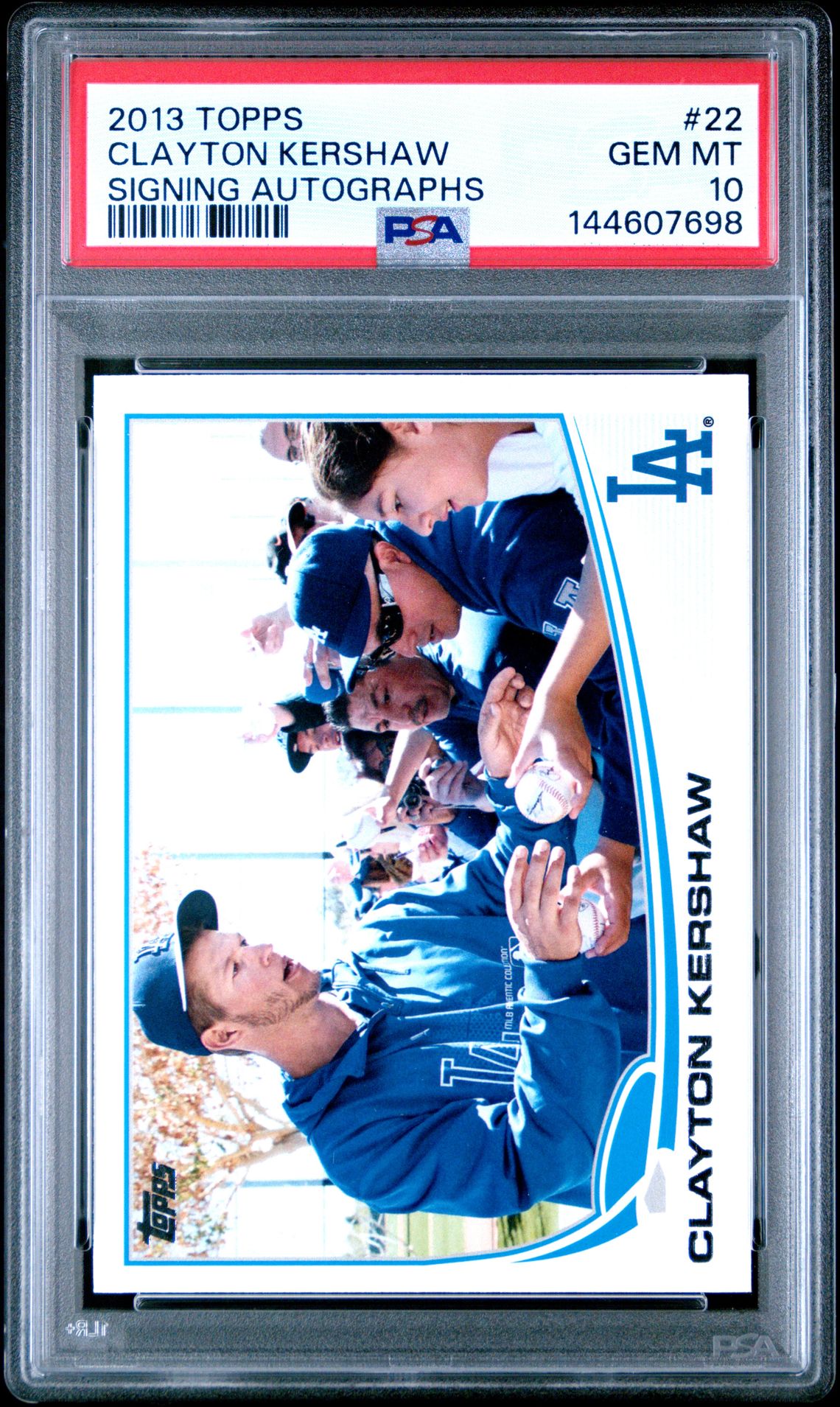 2013 Topps TOPPS SIGNING AUTOGRAPHS #22 Clayton Kershaw front