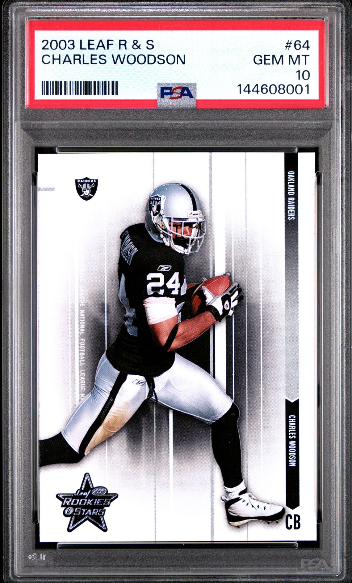 2003 Leaf LEAF R & S #64 Charles Woodson front