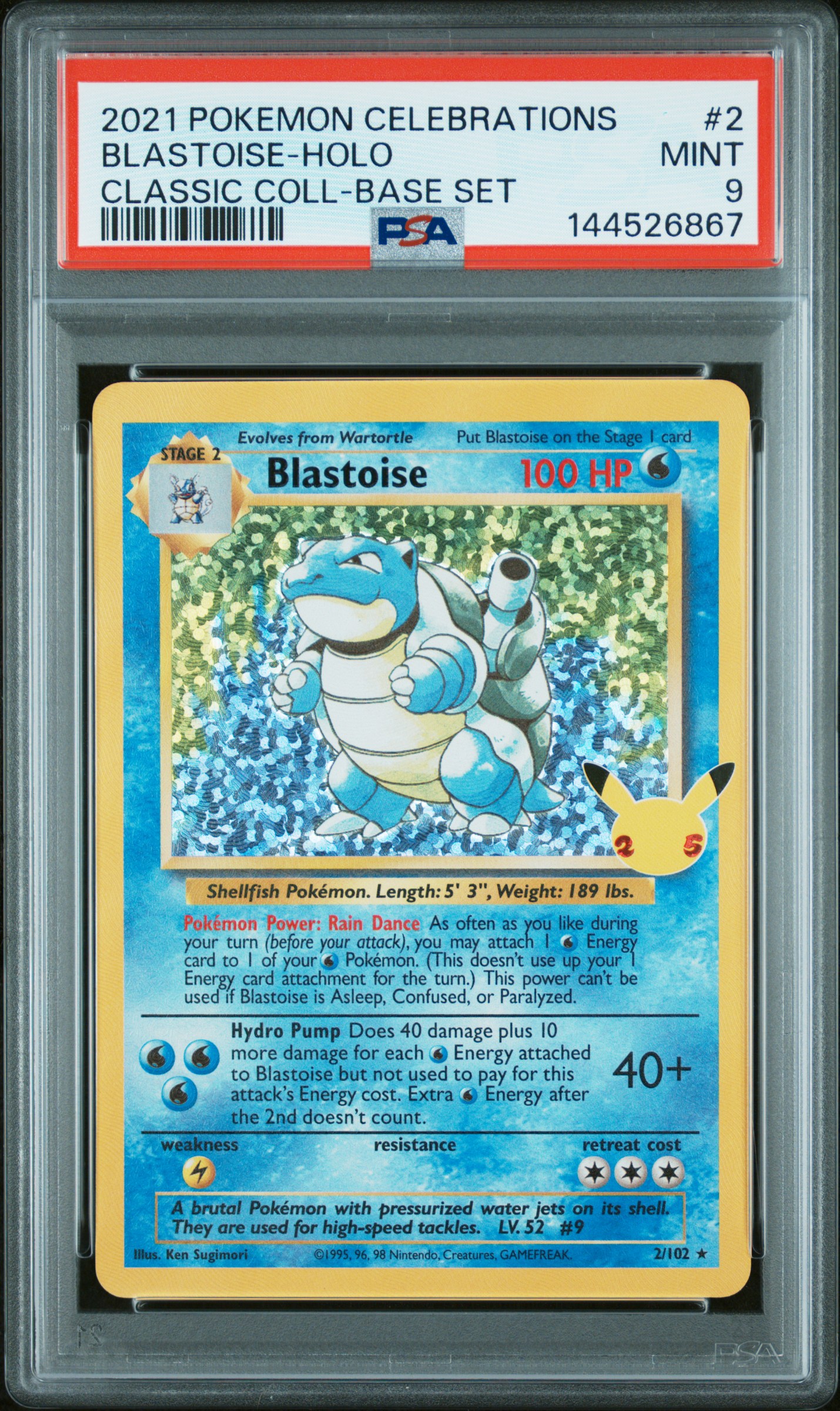 Blastoise- Classic Coll-Base Set Celebrations
