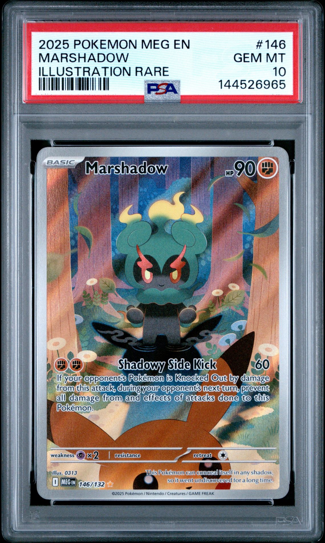 2025 Pokemon POKEMON MEG EN-MEGA EVOLUTION ILLUSTRATION RARE #146 Marshadow front