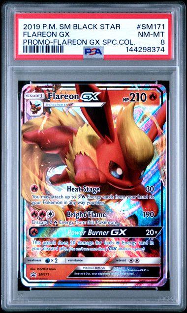 2019 Pokemon Black Star Promo Holo #SM171 Flareon front