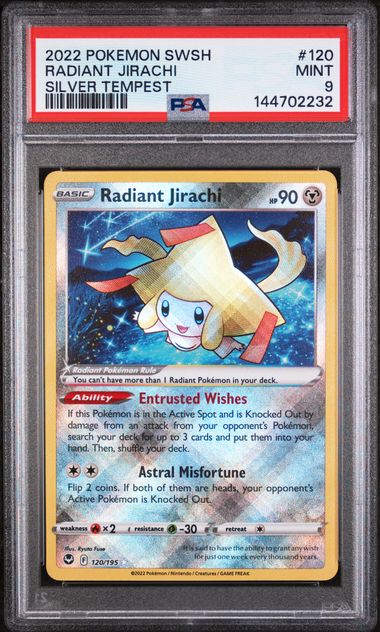 2022 Pokemon Silver Tempest SILVER TEMPEST #120 Radiant Jirachi front