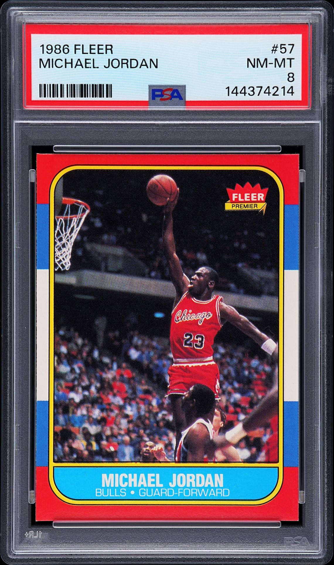 1986 Fleer #57 Michael Jordan front