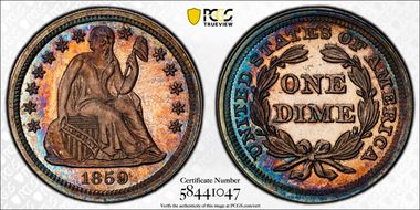 1859 10C PR65