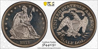 1871 50C PR62
