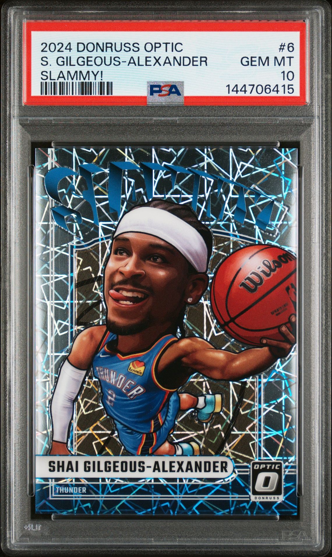 2024 Panini PANINI DONRUSS OPTIC SLAMMY! #6 S. Gilgeous-Alexander front