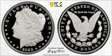 2025-S $1 Morgan Dollar First Strike PR70DCAM