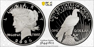 2025-S $1 Peace Dollar First Strike PR70DCAM