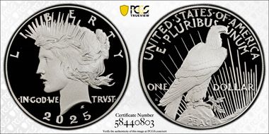 2025-S $1 Peace Dollar First Strike PR70DCAM