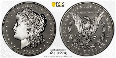 2025-S $1 Morgan Dollar Rev PR Two-Coin Reverse Proof Set First Strike PR70