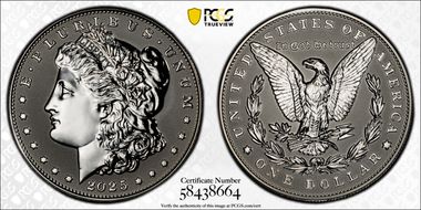 2025-S $1 Morgan Dollar Rev PR Two-Coin Reverse Proof Set First Strike PR70