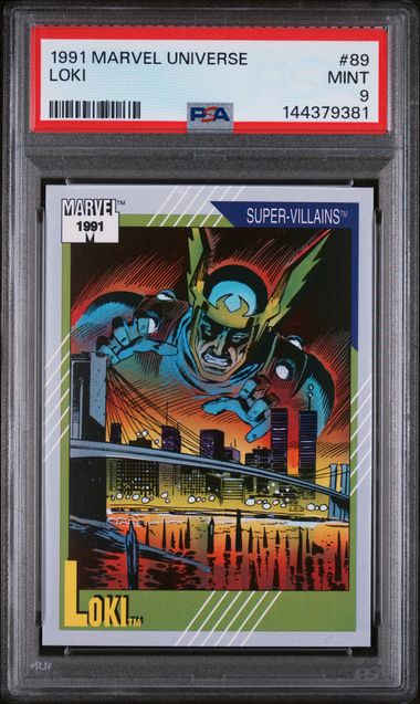 1991 Impel Marvel Universe #89 Loki front