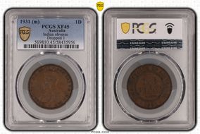 1931 (m) 1D Indian obverse Dropped 1 XF45BN