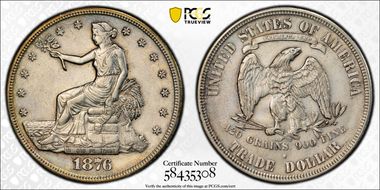 1876-S T$1 Type-I/II N1