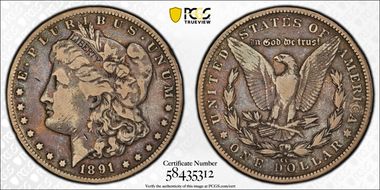 1891-CC $1 F15
