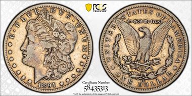 1891-CC $1 VF25