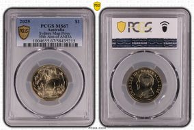2025 $1 Sydney Map Privy 30th Ann of ANDA MS67