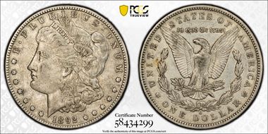 1892-O $1 XF45