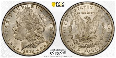 1879-O $1 AU58