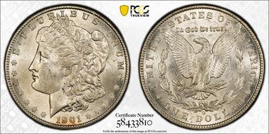 1901-O $1 MS62