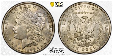 1896 $1 MS62