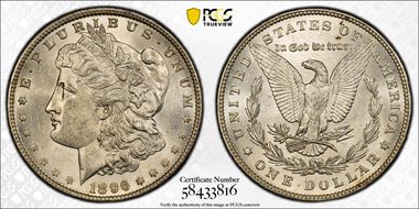 1896 $1 AU58