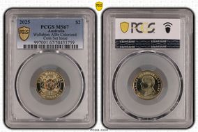 2025 $2 Wallabies AlBr Colorized Coin Set Issue MS67