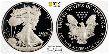 1986-S $1 Silver Eagle PR69DCAM