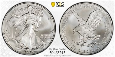 2024-(P) $1 Silver Eagle with Star Privy Struck at Philadelphia First Strike MS69