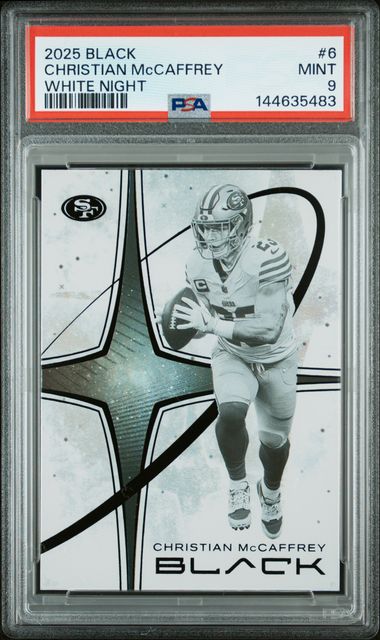 2025 Panini Black #6 Christian McCaffrey front