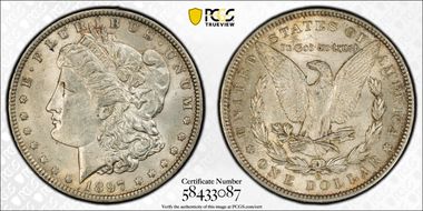 1897-O $1 AU58