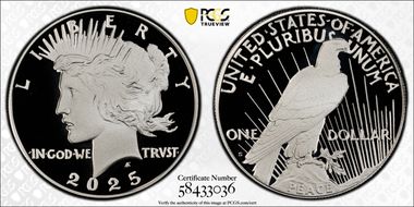 2025-S $1 Peace Dollar PR69DCAM