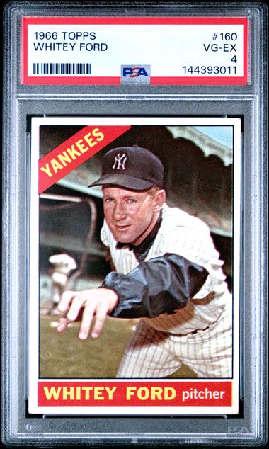 1966 Topps #160 Whitey Ford front